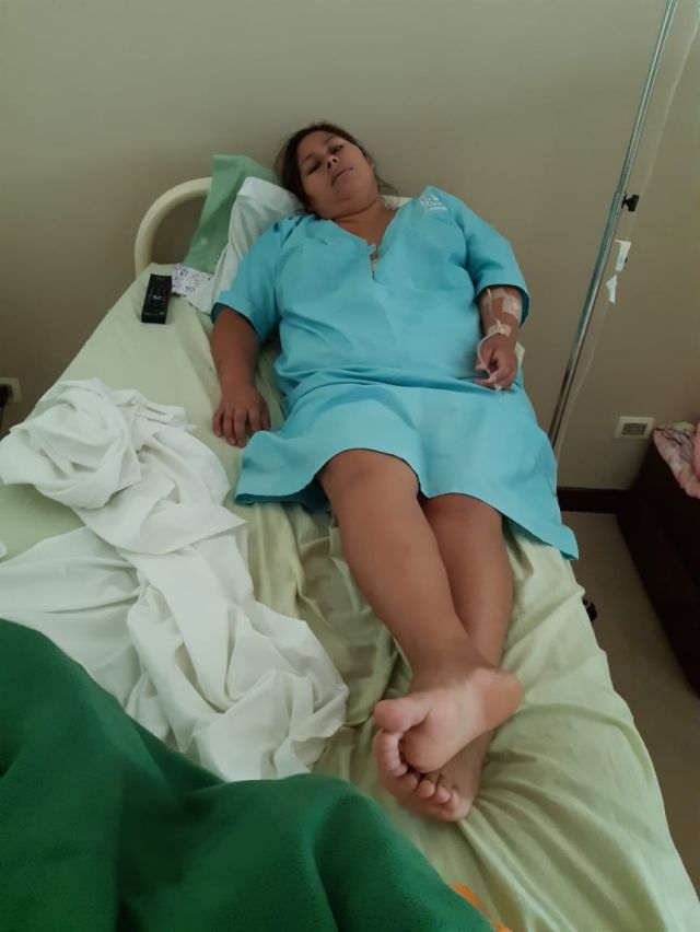 Irma ya fue operada, precisa  dinero para pagar la clínica 