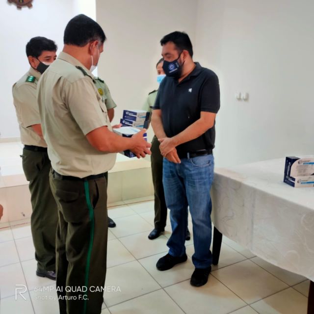 FAM entrega pruebas rápidas e insumos médicos a la Policía en Tarija