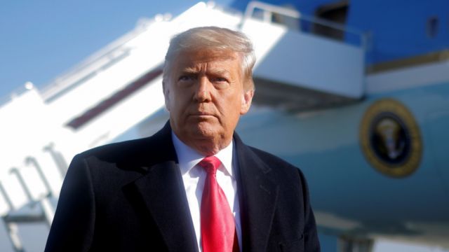 Trump se pronuncia tras la aprobación del segundo juicio político en su contra en la Cámara de Representantes de EE.UU