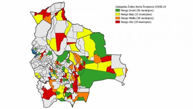 Caraparí ingresa a la lista de municipios en riesgo por Covid