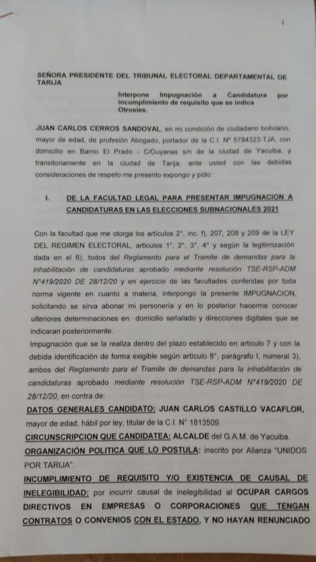 Impugnan al candidato de Montes por cobrar cheques del Estado 
