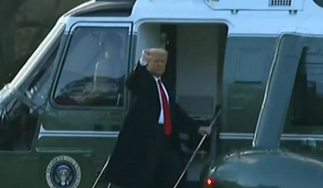 Trump abandonó la Casa Blanca antes de la asunción de Biden