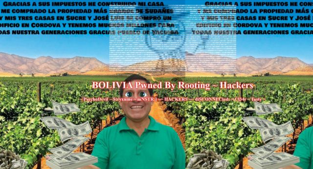 Hackean la página de la Alcaldía de Yacuiba y aparecen "las casas de Vallejos"