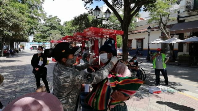 Tarija: Gacip concientiza sobre el uso de barbijo para prevenir el Covid-19