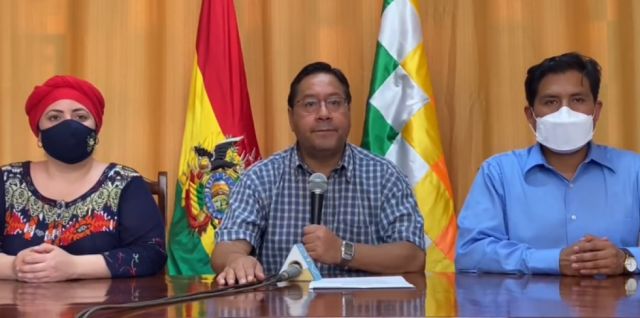 Arce anuncia la llegada de "casi un millón" de vacunas con el mecanismo Covax en febrero