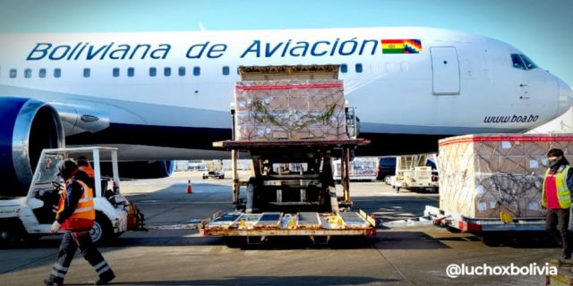 Llegaron a Bolivia 500.000 pruebas antígeno nasal para detección del COVID-19