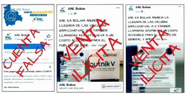 Policía investiga oferta de vacunas contra el COVID-19 por redes sociales