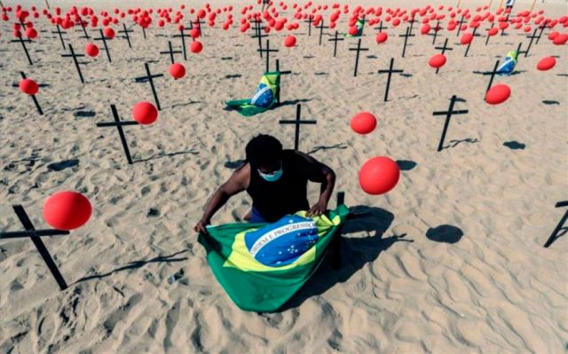 Vaticinan en Brasil tercera ola de Covid-19 en mayo
