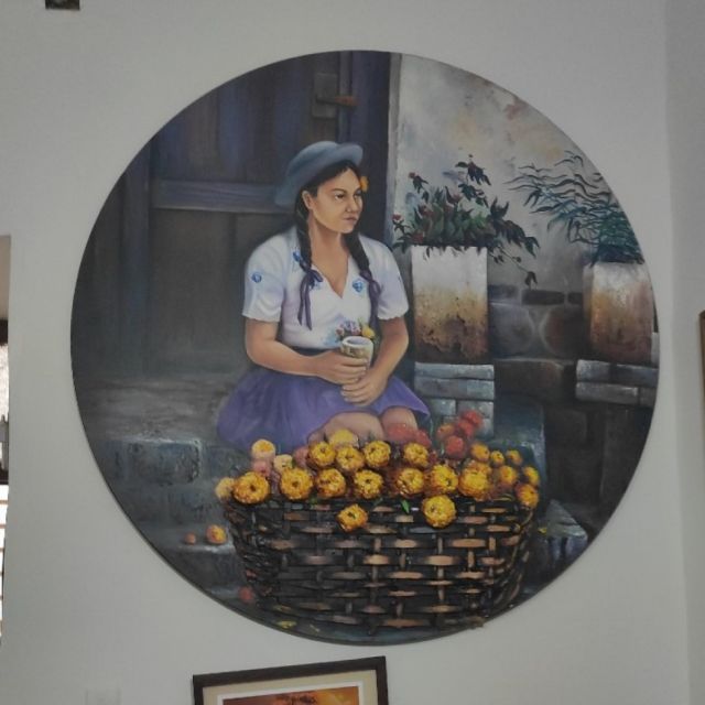 Cuadro de una chapaca pintado por la beniana Eugenia Viri.