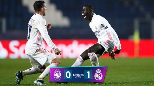 Real Madrid venció al Atalanta  por la ida de los octavos de final 