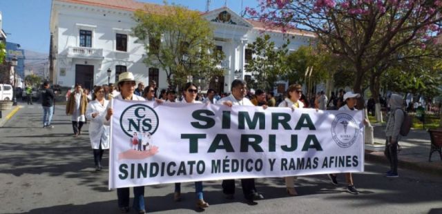 En Tarija el 30% del personal en salud acata el paro médico 