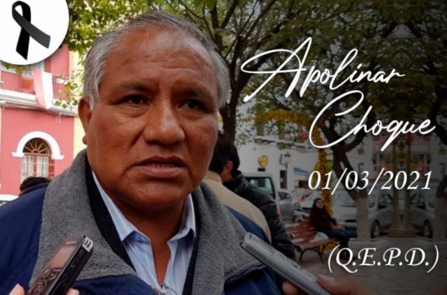 Fallece Apolinar Choque,  gerente del SIN Tarija