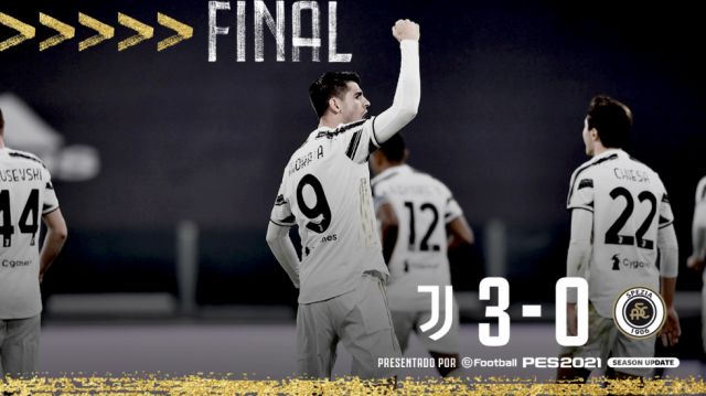 Morata sale al rescate y  Juventus derrota a Spezia