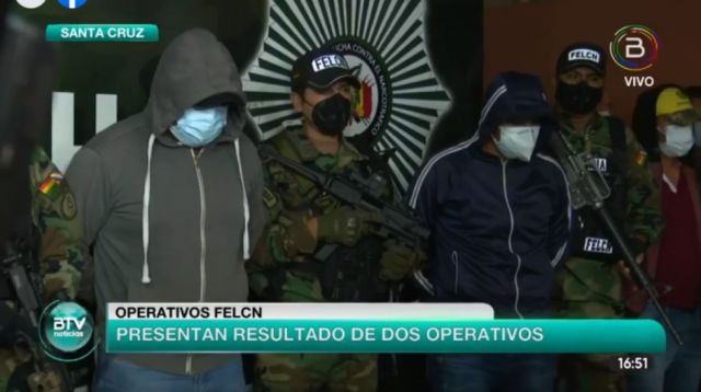 Caen cinco policías en Santa Cruz tras desviar cargamento de 500 kilos de droga de un operativo