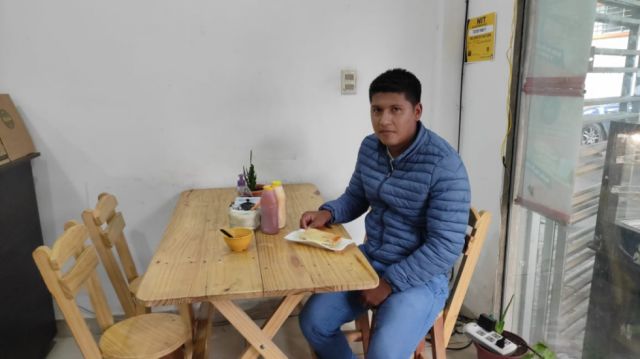 Elio Gareca llegó para disfrutar de un rollo.