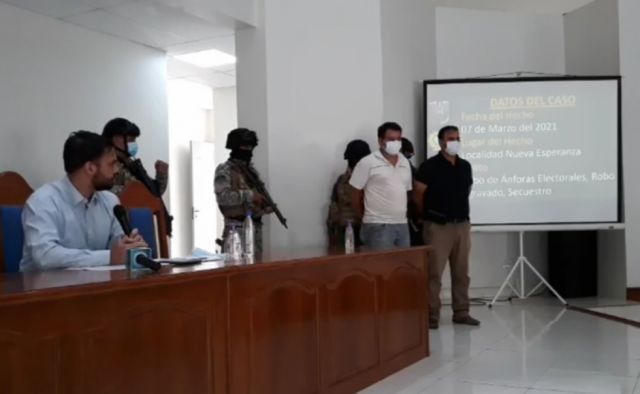 Aprehenden en Pando a dos presuntos autores por quema de ánforas y secuestro a funcionarios