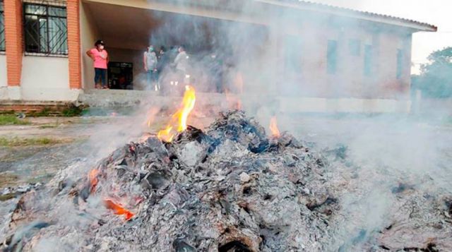 Quema de ánforas: hay 2 aprehendidos en Pando