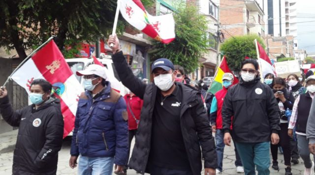 Comité Cívico de Potosí se moviliza en demanda de que se frene la ‘persecución’