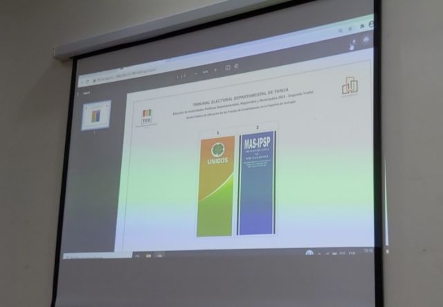 Mira como quedó la papeleta electoral para la segunda vuelta en Tarija