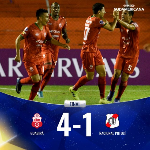 Guabirá toma la delantera con  una goleada sobre Nacional 