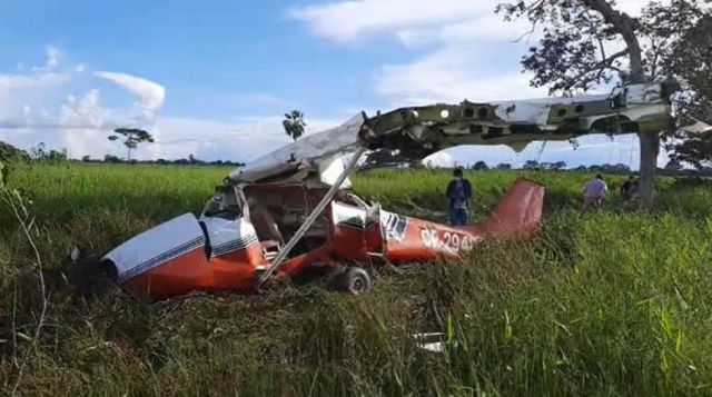 Cae avioneta cerca del aeropuerto de Trinidad