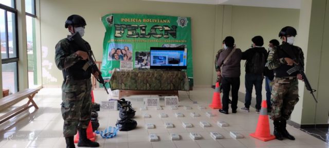 Decomisan 21 kilos de cocaína con un valor de $us 59.000 en Tarija