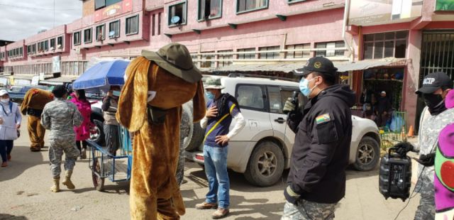 Grupo GACIP realizó campaña de prevención contra el Covid-19 en ferias de Tarija
