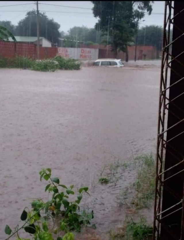 Villa Montes se inunda este martes por lluvia torrencial