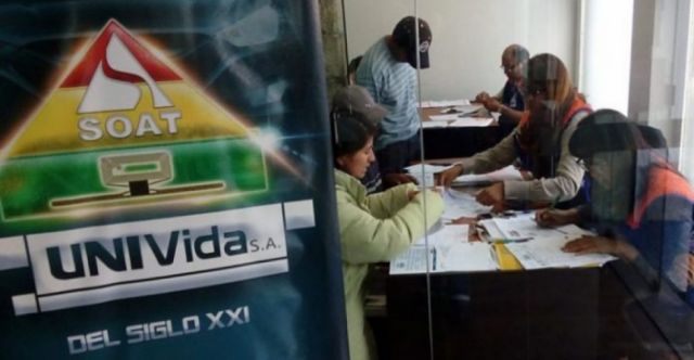 SOAT cubrió indemnizaciones por Bs 98,1 millones entre enero de 2020 y marzo de 2021