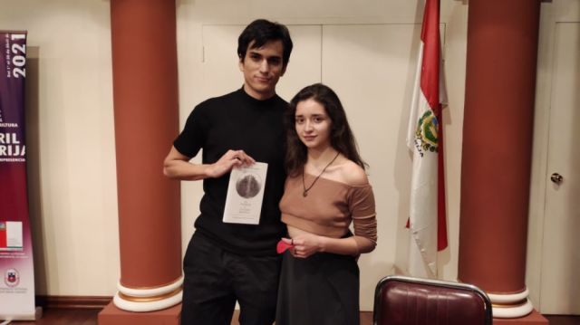 Sergio Aparicio junto a Wara B. Álvarez.