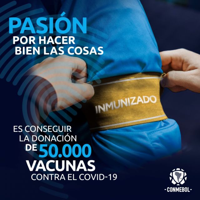 Clubes de la Conmebol recibirán vacunas Sinovac