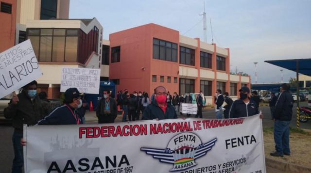 Trabajadores de AASANA anuncian paro indefinido