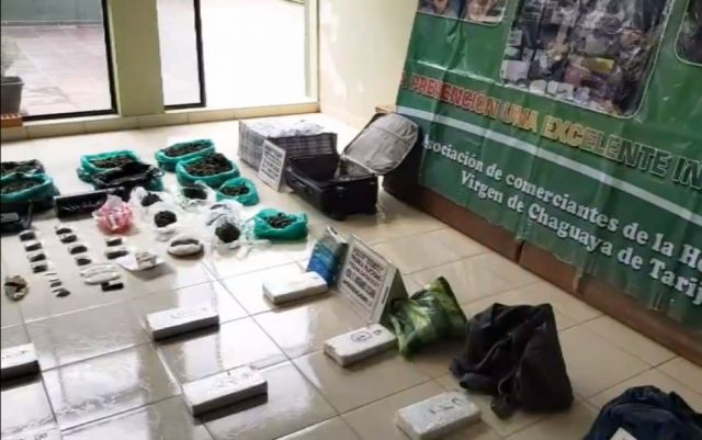 La Felcn secuestró más de 24 kilos de cocaína el fin de semana en Tarija