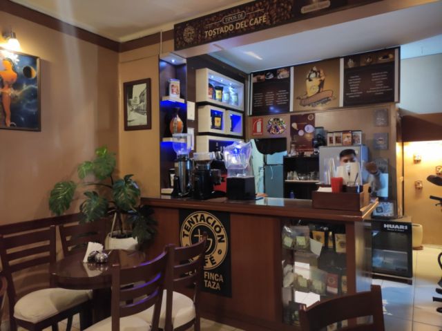 El interior de Café Tentación