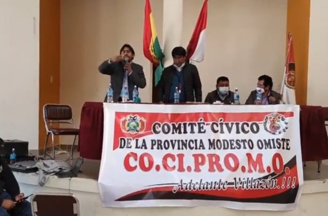 Cívicos del Tarija dan ultimátum al  Gobierno para que baje a fronteras 