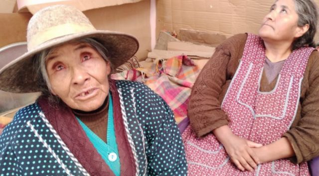 Matilde, la cara del abandono a  los adultos mayores en Bolivia