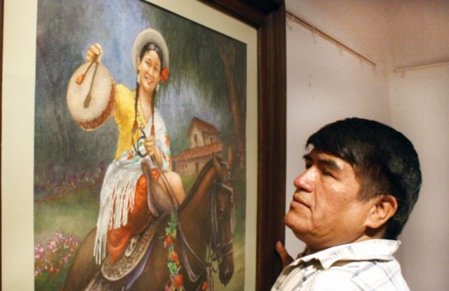 El arte de Huarachi, uno de los  acuarelistas más famosos del sur