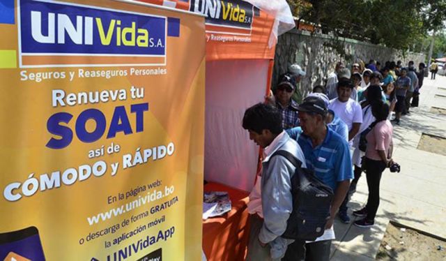 UNIVida vendió 1,2 millones de pólizas del SOAT