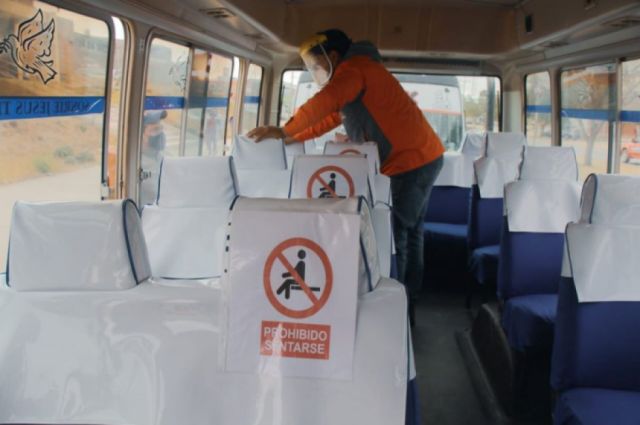 Alcaldía realiza control de bioseguridad en transporte público de Tarija