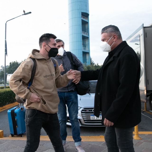 Messi se unió a la concentración del seleccionado argentino