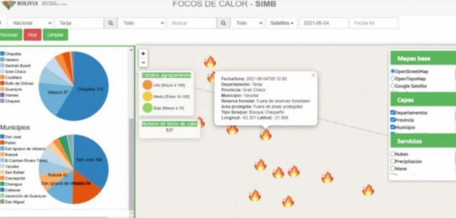 El Gran Chaco concentra  más de 30 focos de calor
