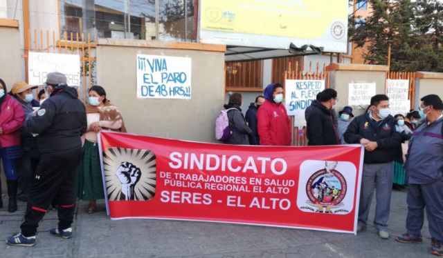 Sindicato de salud en El Alto se declara en paro