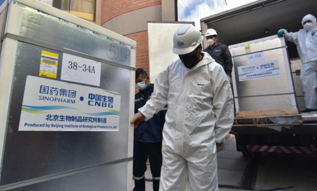 Confirman arribo de 1 millón Sinopharm para 23 de junio