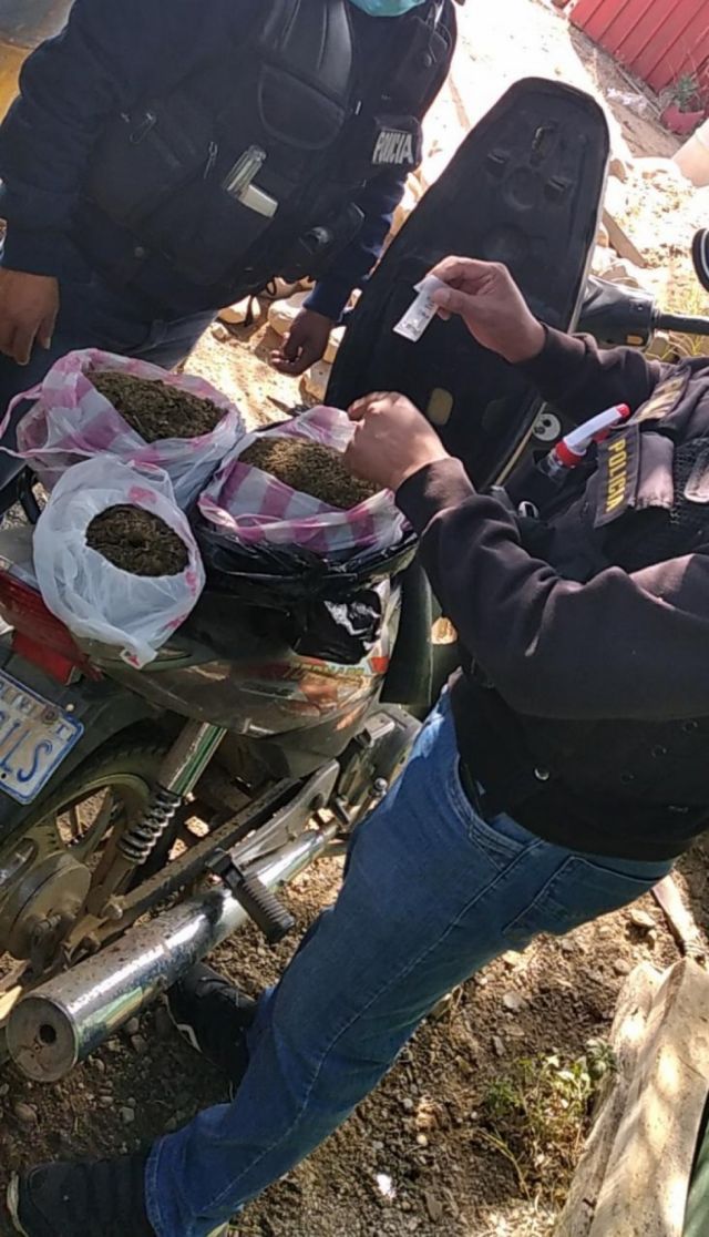 Sujetos escapan de la Policía tras ser descubiertos con marihuana en Tarija
