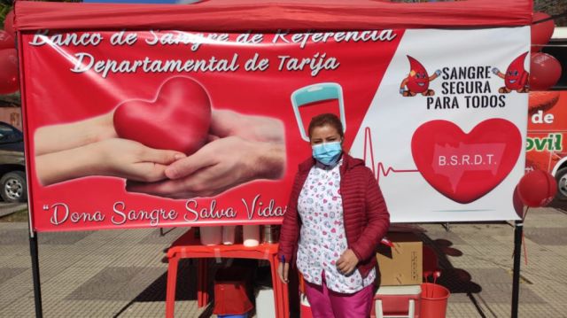 Doctora Valeria Antezana, responsable del área de promoción del Banco de Sangre.