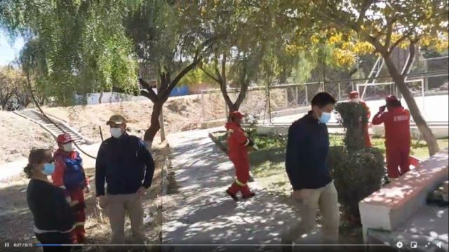 Levantan cadáver en un parque del barrio 12 de Octubre de Tarija