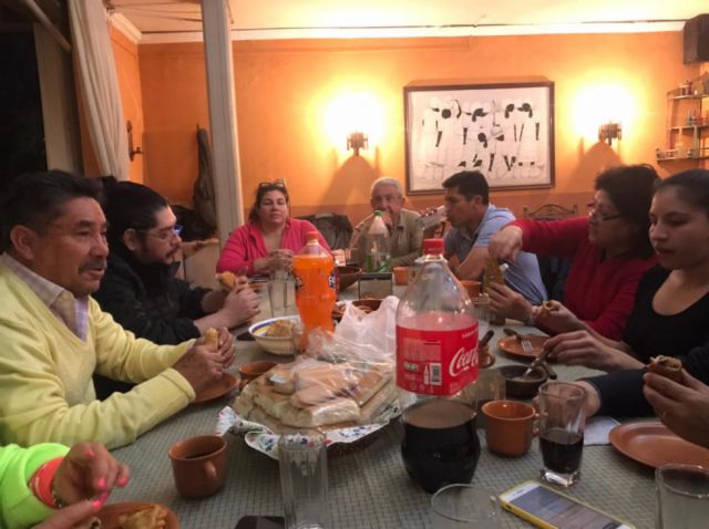 La familia Vaca se juntó desde temprano.