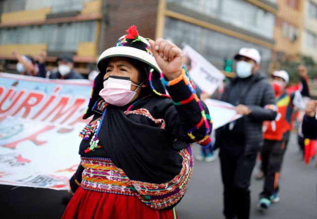 Peruanos salieron a las calles tras tensiones por el resultado de las elecciones 