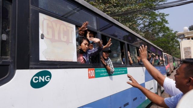 Myanmar libera a cientos detenidos desde el golpe