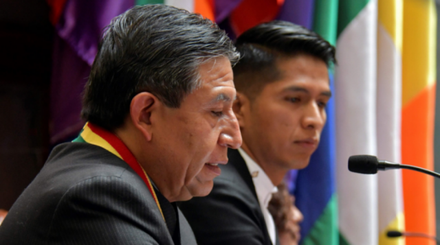 Choquehuanca niega triangulo de poder con Evo, dice que gobiernan desde el gabinete